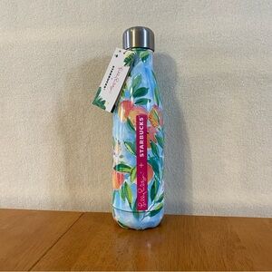NWT Lilly Pulitzer x Starbucks x S'well 17oz metal bottle Fresh Squeezed